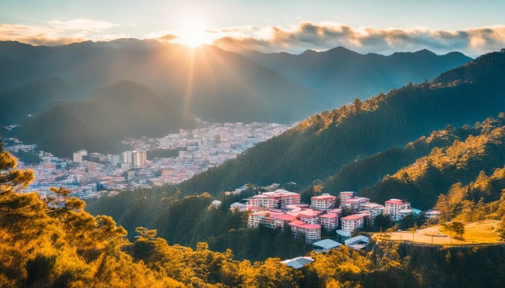 Mines View Park overlooking mountains